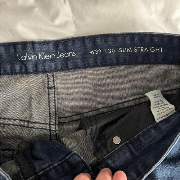 Calvin Klein Slim Straight Jeans - Picture 2 of 2